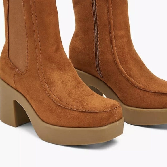 Lane Bryant Brown Ankle Boots - Picture 1 of 5